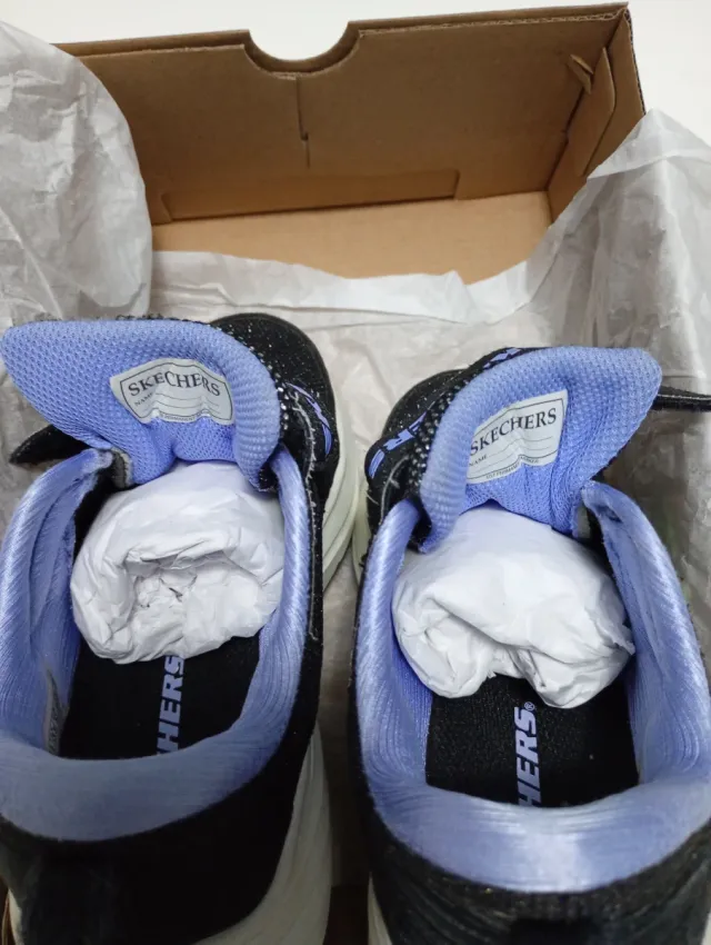 Sneakers bambina Skechers glitter lilla TG33