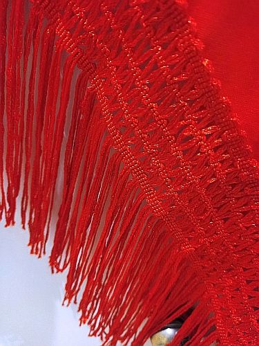 Falda flamenca y mantón bordado