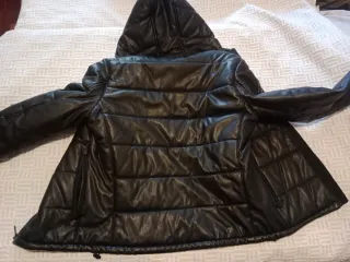 Giacca da uomo similpelle nera Zara