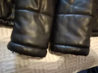 Giacca da uomo similpelle nera Zara