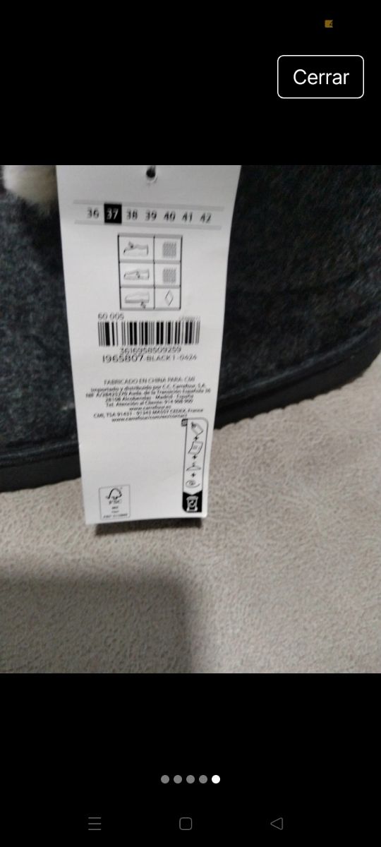 Pantuflas Tex grises con borreguito