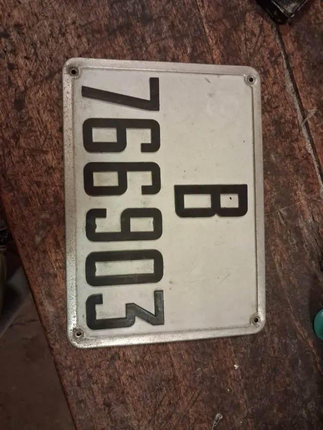 Matrícula antigua de barcelona