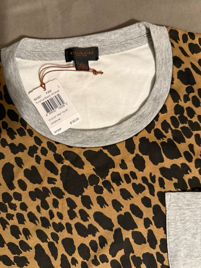 Camiseta Coach Estampado Animal Print