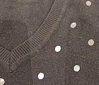 Jersey negro lunares S/M