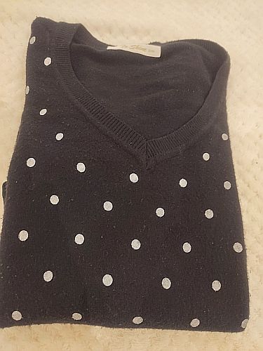 Jersey negro lunares S/M