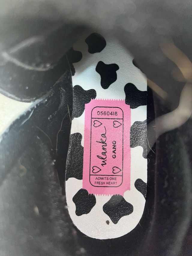 Botas Ulanka altas cordones plataforma track. 