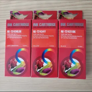 Lote 3 Cartuchos Tinta Epson RE-T243