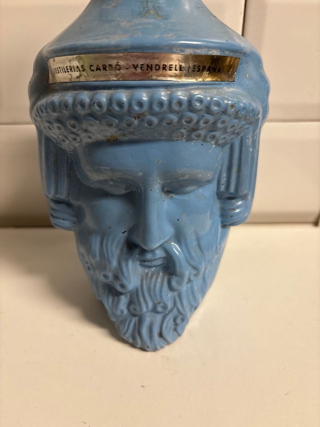 Botella Antigua Destilerias Carbo Azul