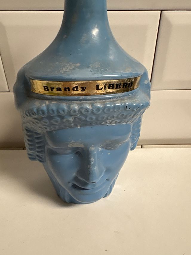 Botella Antigua Destilerias Carbo Azul