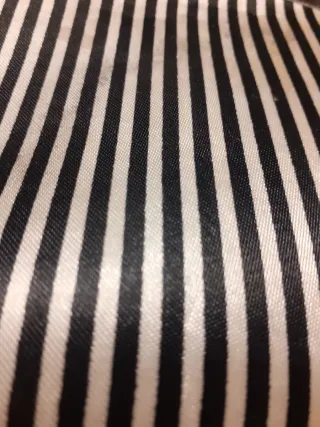 Mini bolso rayas blanco y negro