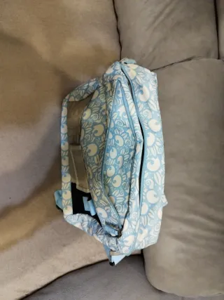 Bolso portátil Reebok azul y blanco