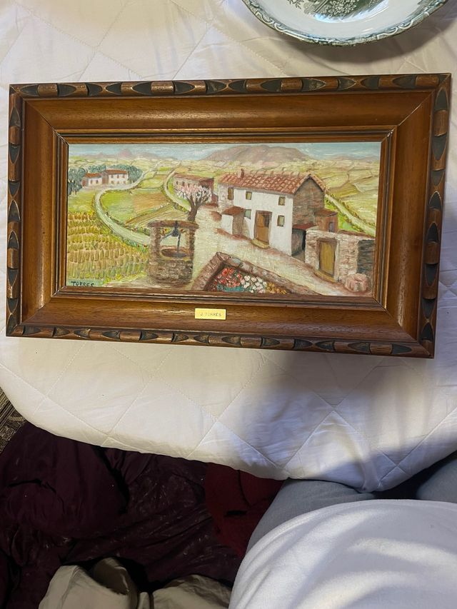 Cuadro Paisaje rural J. Torres Óleo