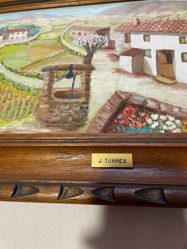 Cuadro Paisaje rural J. Torres Óleo
