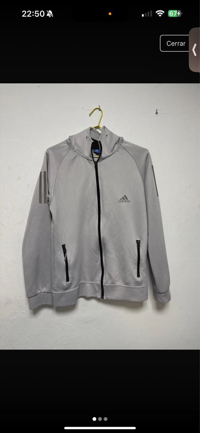 Chaqueta Adidas Gris Talla S