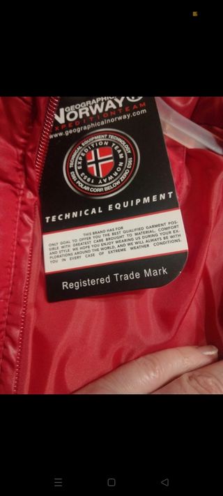 Chaqueta Geographical Norway Roja Mujer