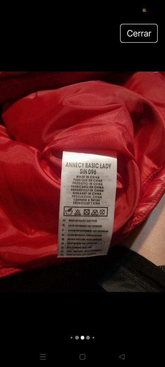 Chaqueta Geographical Norway Roja Mujer