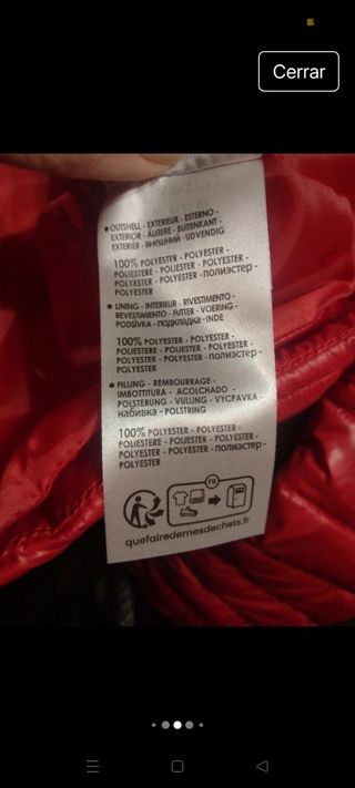 Chaqueta Geographical Norway Roja Mujer