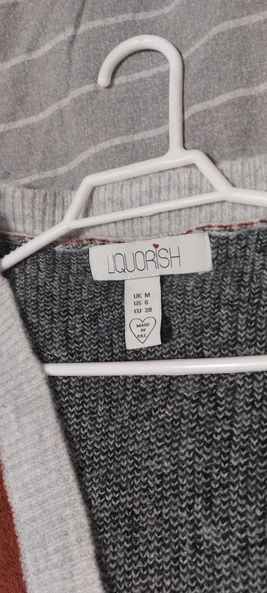 Jersey largo estampado animal print gris