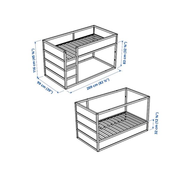 Litera KURA de IKEA Madera