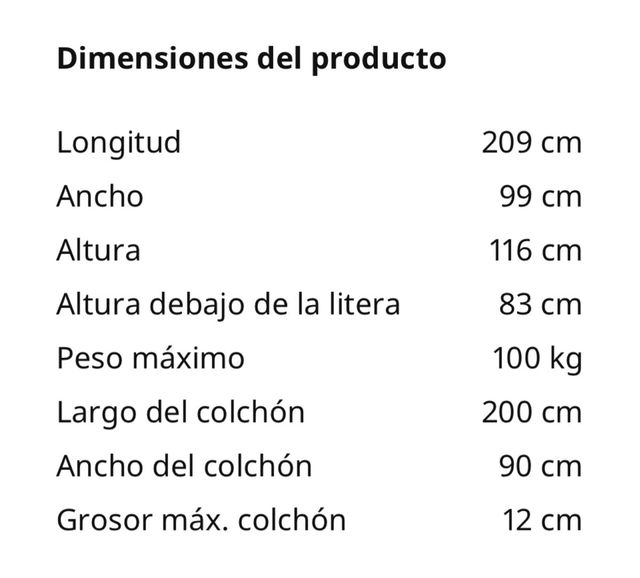 Litera KURA de IKEA Madera