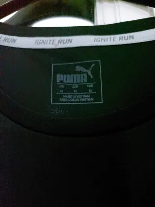 Camiseta Puma Manga Larga Negro