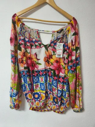 Camisa Desigual Estampado Floral Talla M