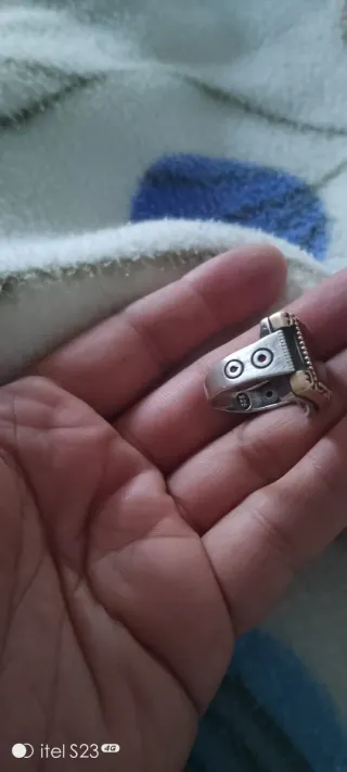 Elegante Anillo Plata Hombre Piedra Roja