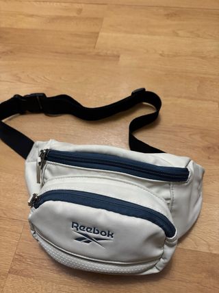 Riñonera Reebok Blanca y Azul
