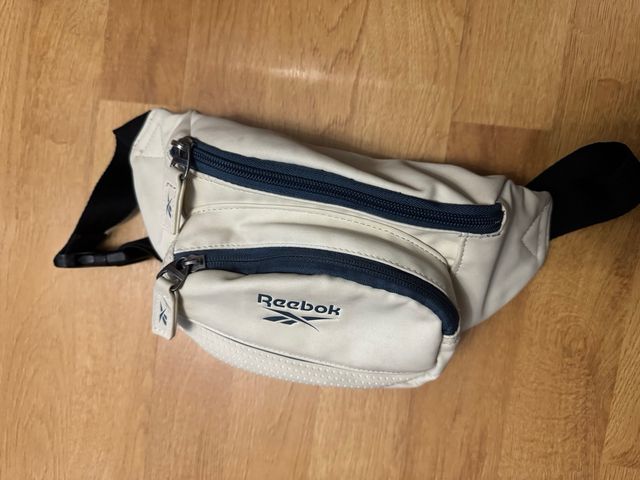 Riñonera Reebok Blanca y Azul