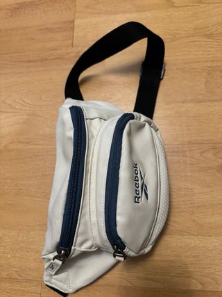 Riñonera Reebok Blanca y Azul