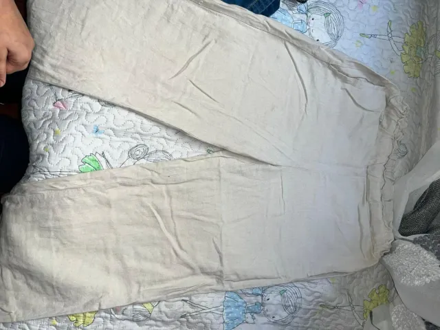 Pantalón de lino beige