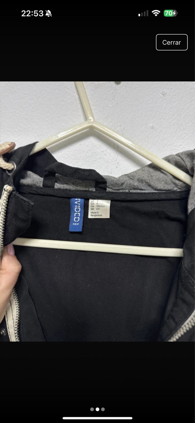 Chaqueta HYM Negra con Capucha