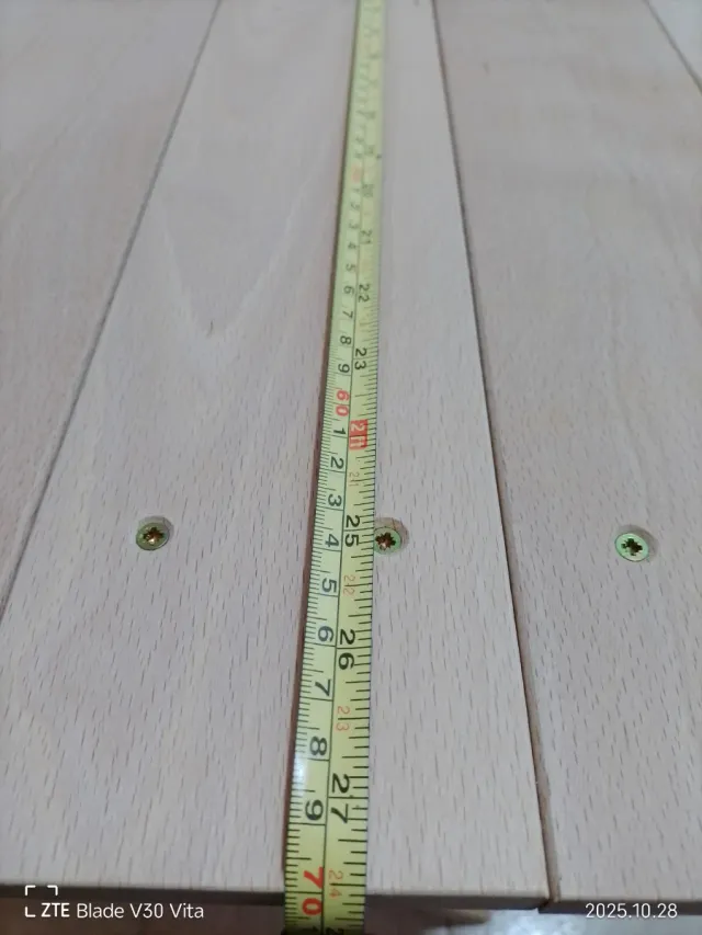 Mesa plegable madera haya maciza