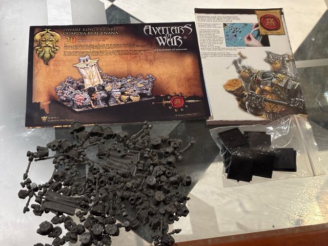 Guardia Real Enana Avatars of War 20 miniaturas