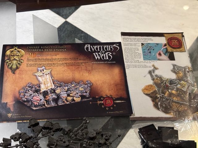 Guardia Real Enana Avatars of War 20 miniaturas