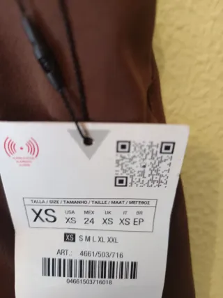 Pantalón marrón Zara Talla M