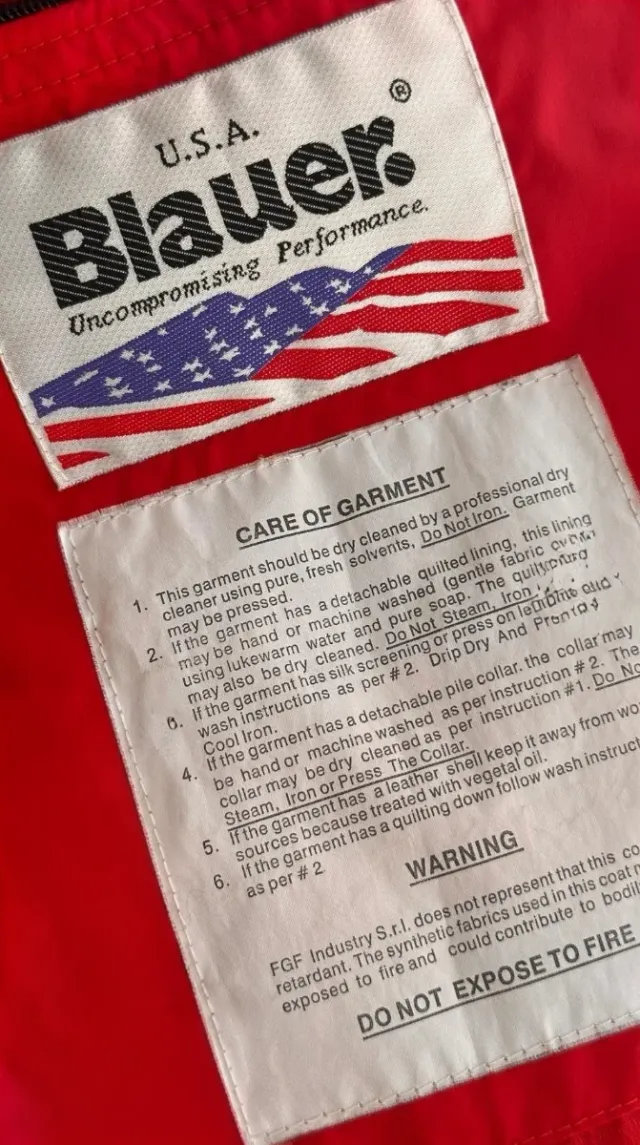 Chaqueta Blauer Motorista Roja