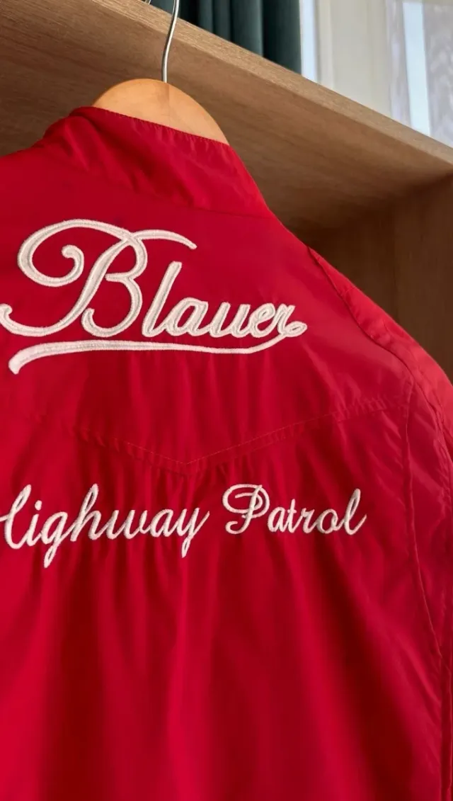 Chaqueta Blauer Motorista Roja