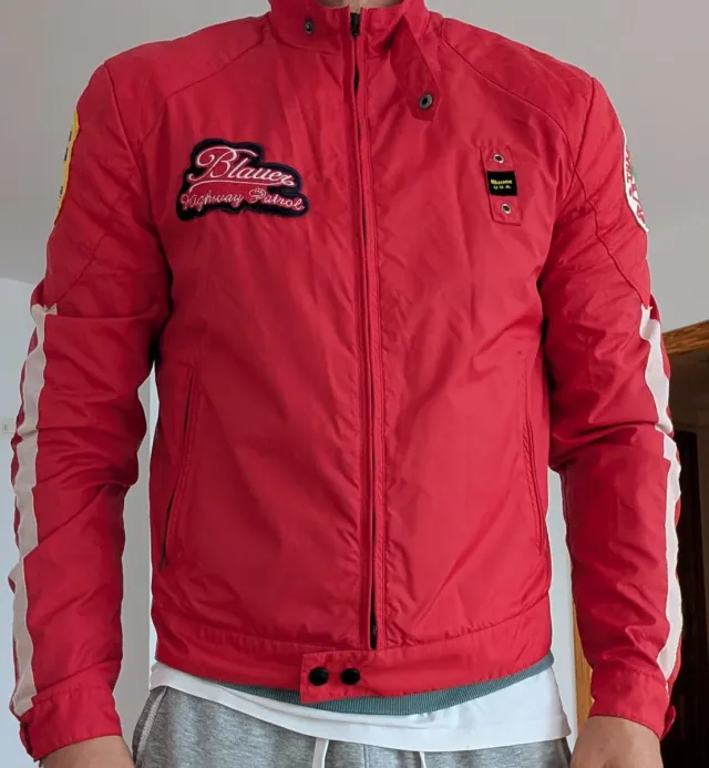 Chaqueta Blauer Motorista Roja