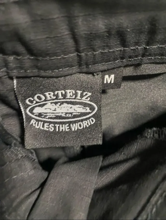 Pantalón Cargo Corteiz Negro Talla M