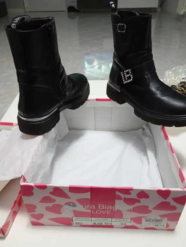 Stivaletto Bambina Laura Biagiotti nero tg33