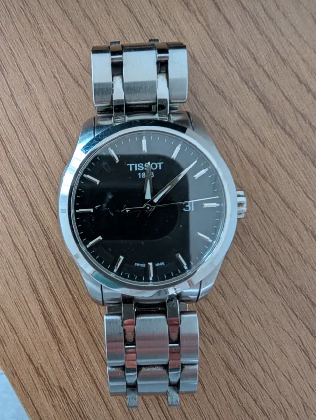 Reloj Tissot Negro y Plateado