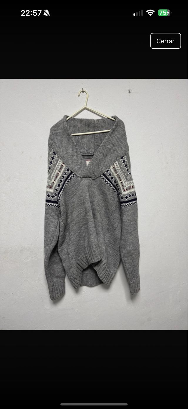 Poncho Celio Gris  L
