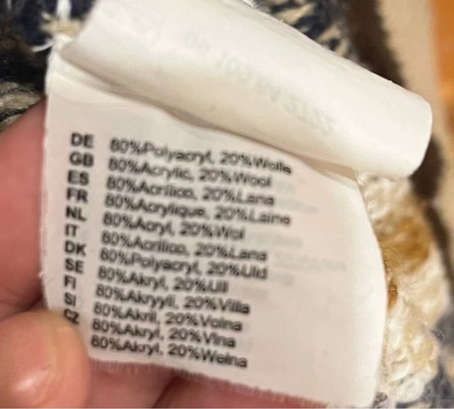 Cárdigan estampado talla M