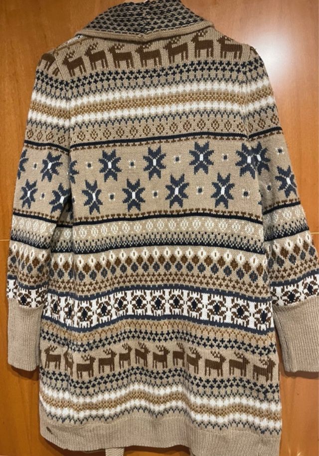 Cárdigan estampado talla M