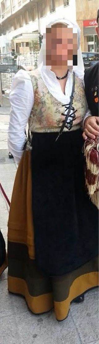 Traje Asturiana Baile Gaita Tradicional