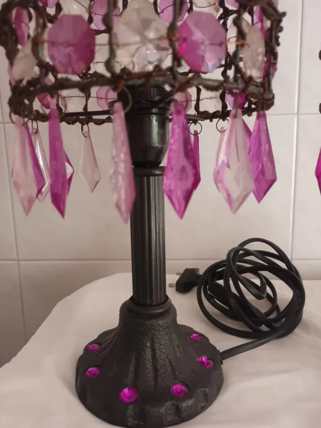 Par de candeeiros retro de mesa