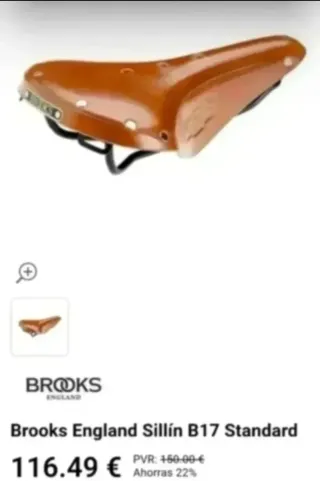 Sillín Brooks B17 Standar Honey