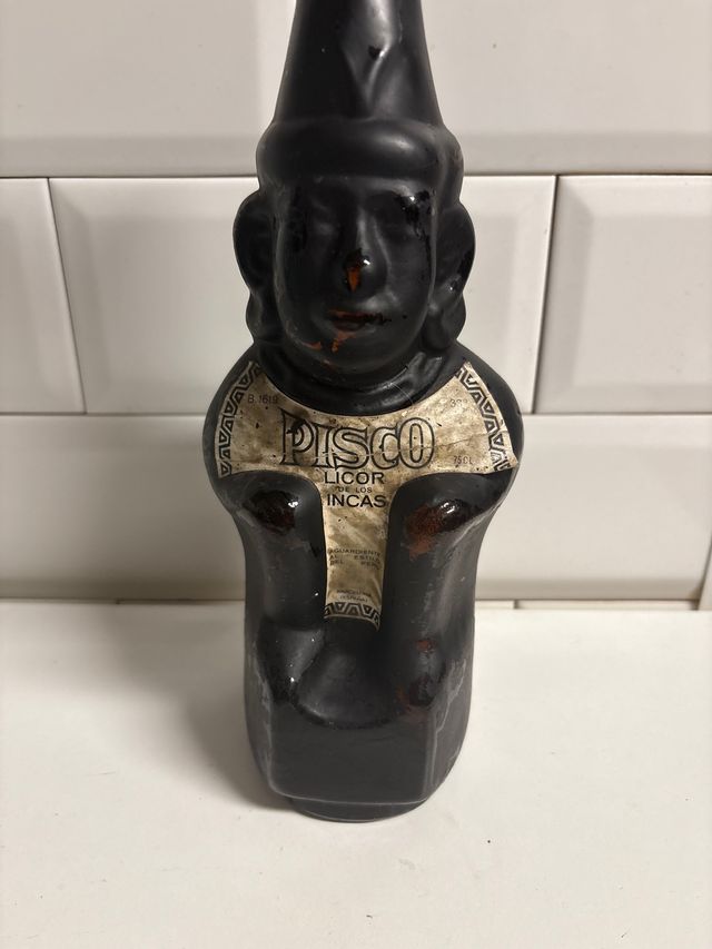 Botella Pisco Licor de los Incas Antigua
