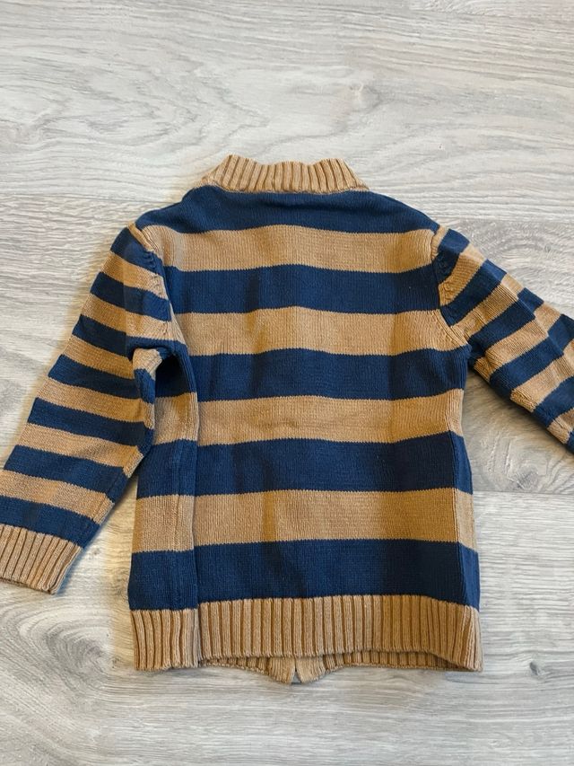 Chaqueta punto de rayas Talla 104 cm